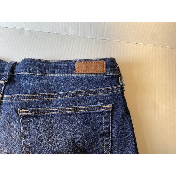 AG Adriano Goldschmied The Stevie Slim Straight Jeans Women's Sz 31R Made in USA - Picture 5 of 16